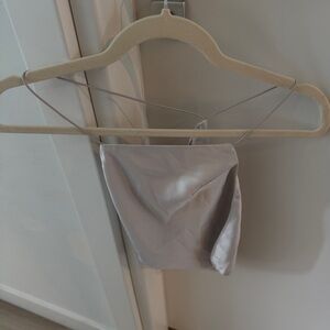 Superdown Silver Satin Chemise